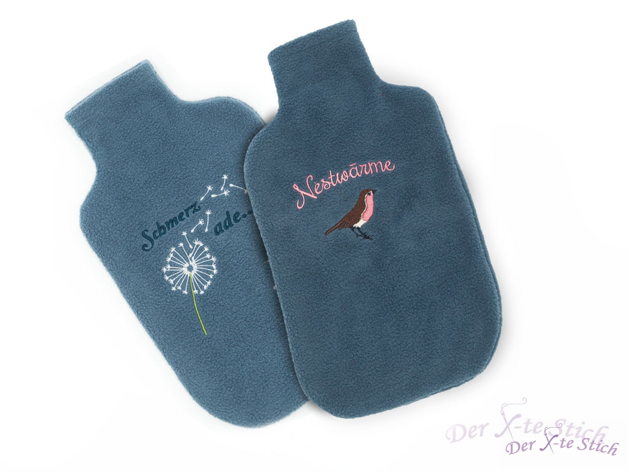 Fluffy Hot Water Bottle Cover With Embroidery Etsy UK