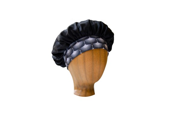 NEW Adult Silk Bonnet Silk Bonnet Black 