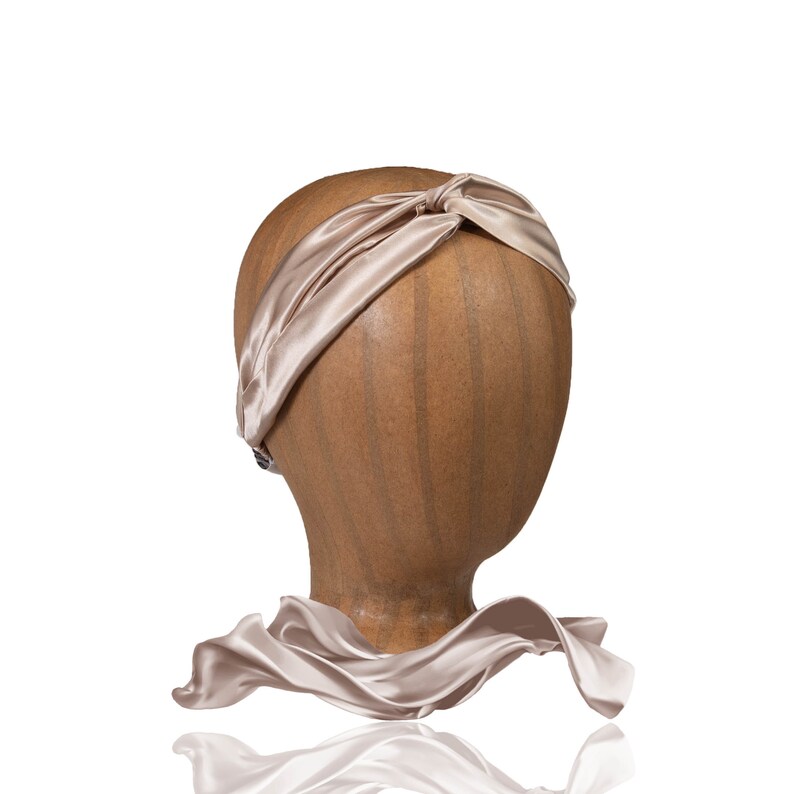 Criss Cross Mulberry Silk Headbands, Silk Accessories, Headband, Natural Silk, Cute Headbands, Natural Silk, 100% Silk image 6