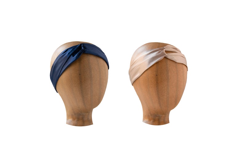 Criss Cross Mulberry Silk Headbands, Silk Accessories, Headband, Natural Silk, Cute Headbands, Natural Silk, 100% Silk image 10