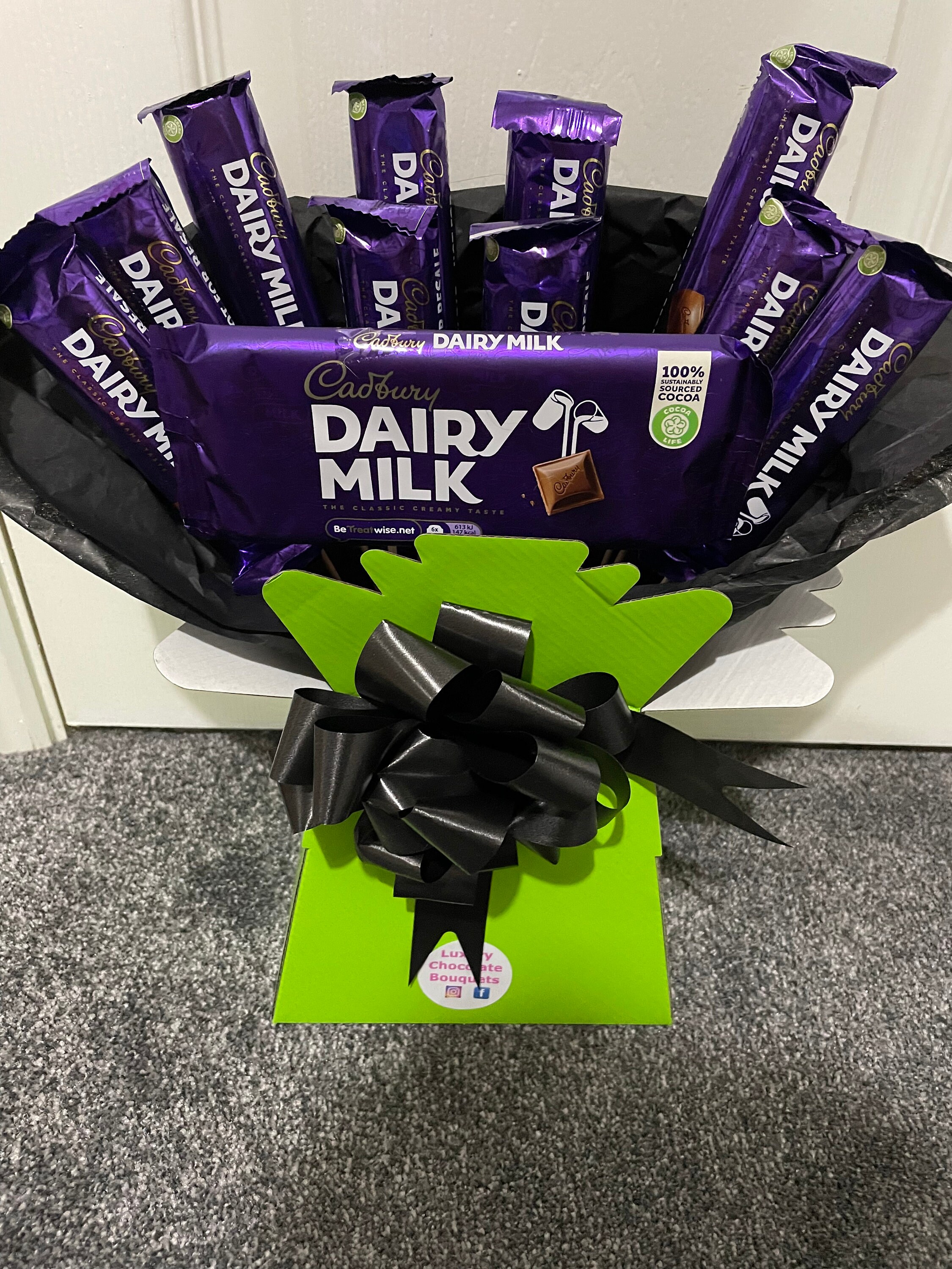 Cadburys Dairy Milk Chocolate Bouquet Can Add a Personalised Etsy UK