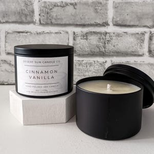 Cinnamon Vanilla Soy Wax Candle