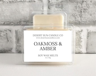 Oakmoss and Amber Soy Wax Melts