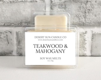 Teakwood and Mahogany Soy Wax Melts