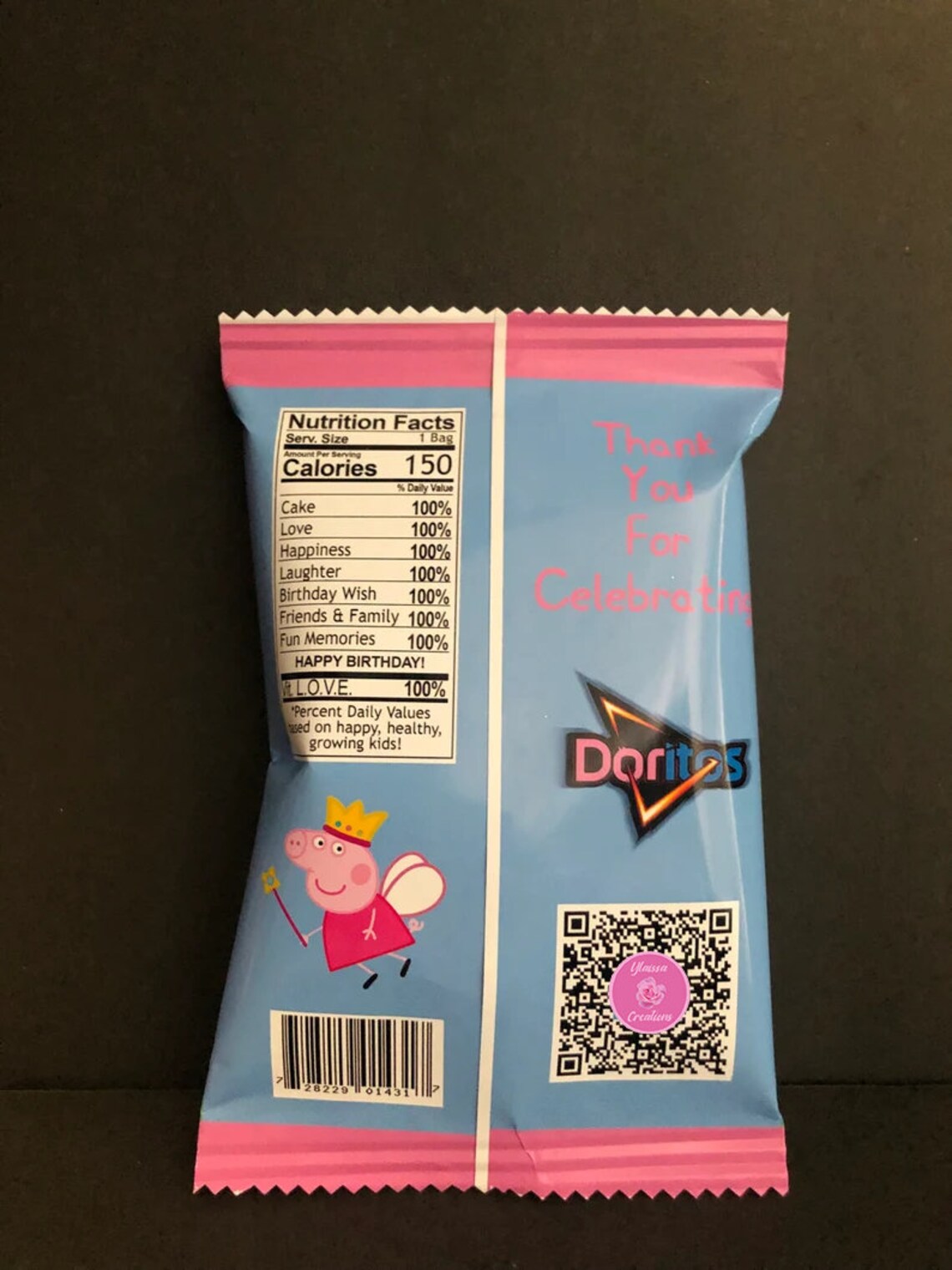 Peppa Pig Personalized Chip Bags inspired Bag of Chips Etsy