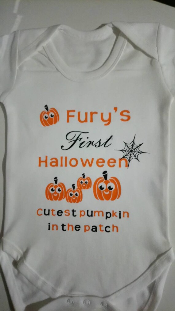 halloween baby vest