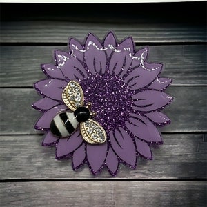 Sunflower Badge Reel topper only
