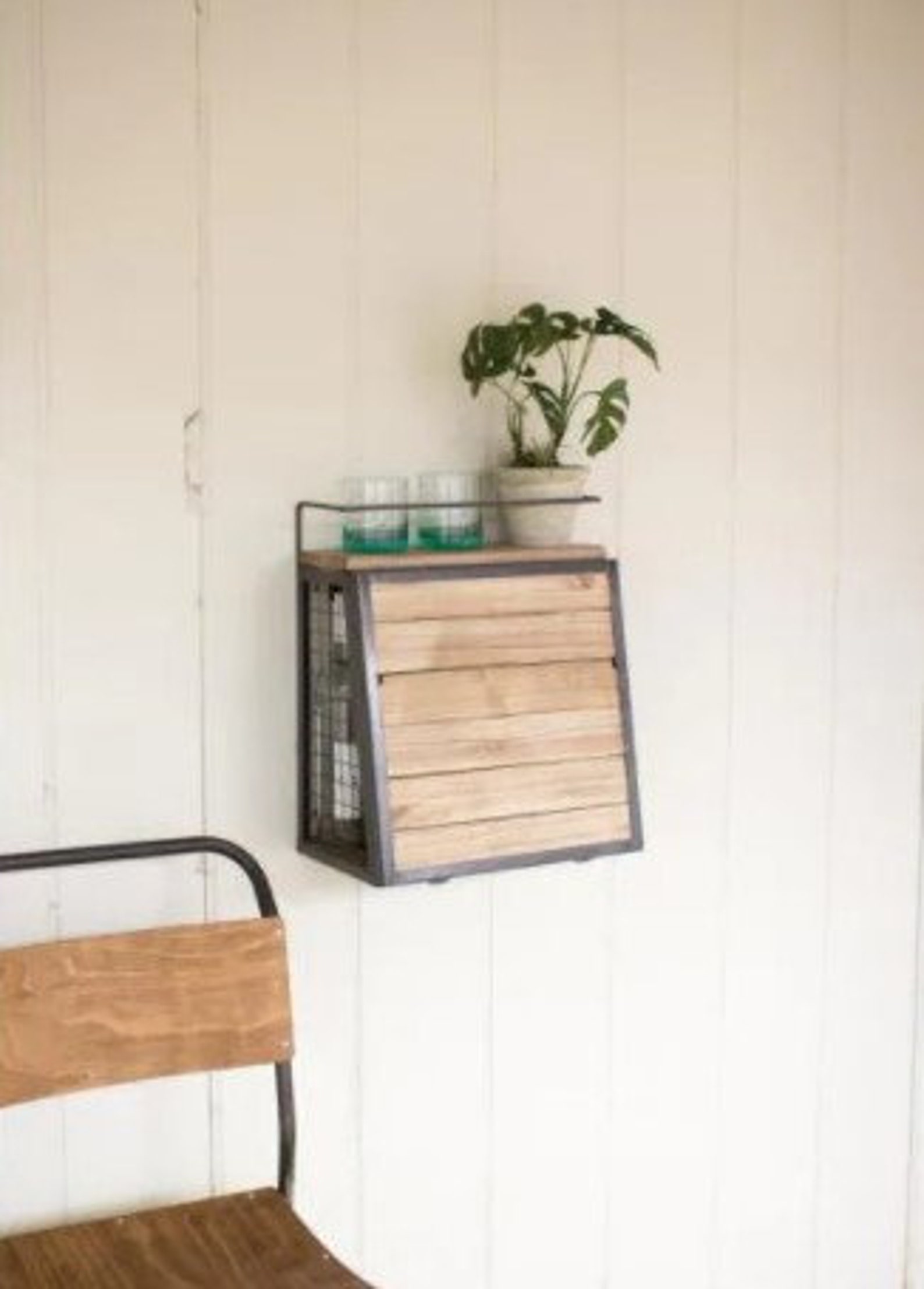 Industrial Wooden Wall Bar Liquor With Fold Etsy