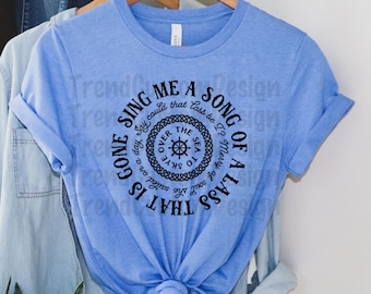 Outlander Inspired T-Shirt: Jamie Fraser, Skye Boat Song