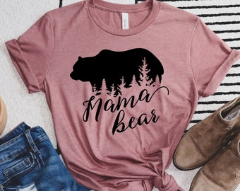 Mama Bear Infan Short Sleeve Tee Girl Birthday Gift 