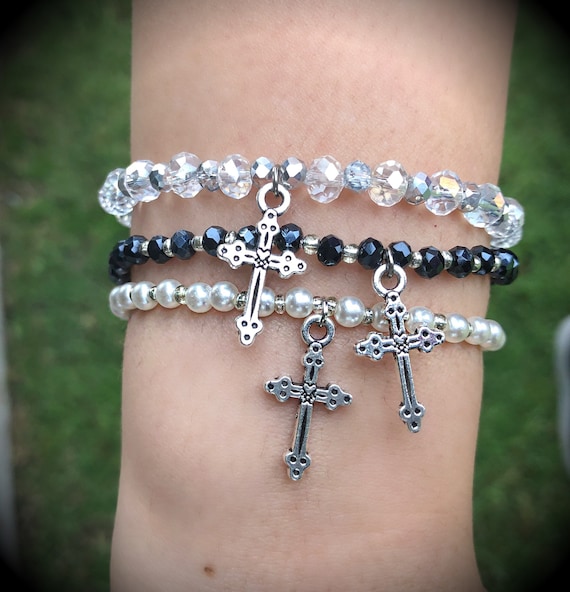 Elastic cross bracelet new arrivals