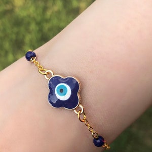 EVIL EYE BRACELET, 14k gold filled bracelet, gold chain bracelet, chakra bracelet, dainty gold bracelet, protection bracelet, charm bracelet
