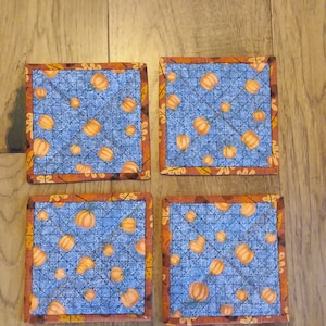 Pumpkin Coasters - Set of 4
