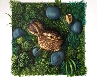 Peinture Lievre Etsy