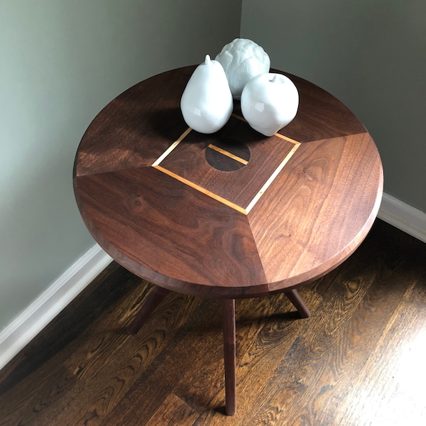 Round Side Table - Etsy