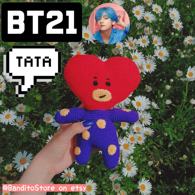 BTS BT21 PLUSHIES Rj Koya Tata Shooky Cooky Mang Chimmy | Etsy