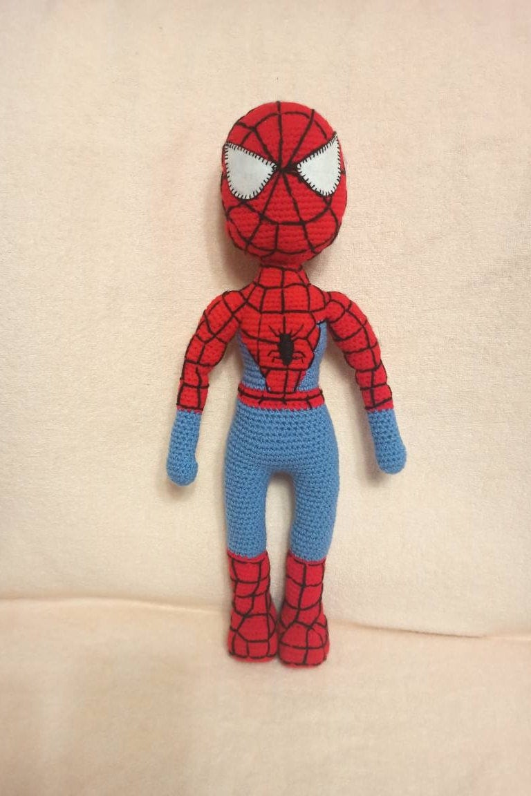 Spiderman. Superheroes. Knitted Toy Spider Man. Comic Book Etsy