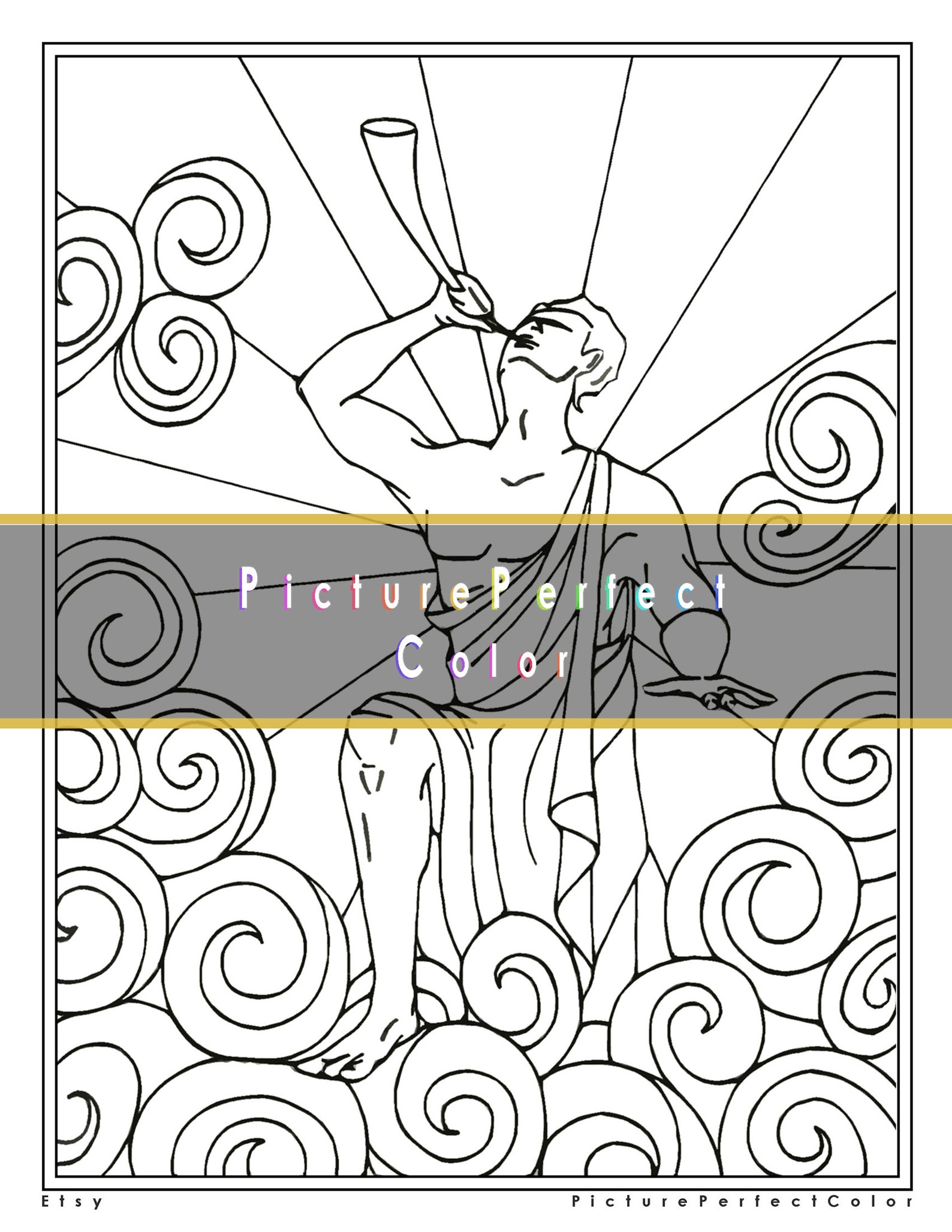 Angel Moroni LDS Coloring Page - Il 1588xN.1841646413 Crsy 