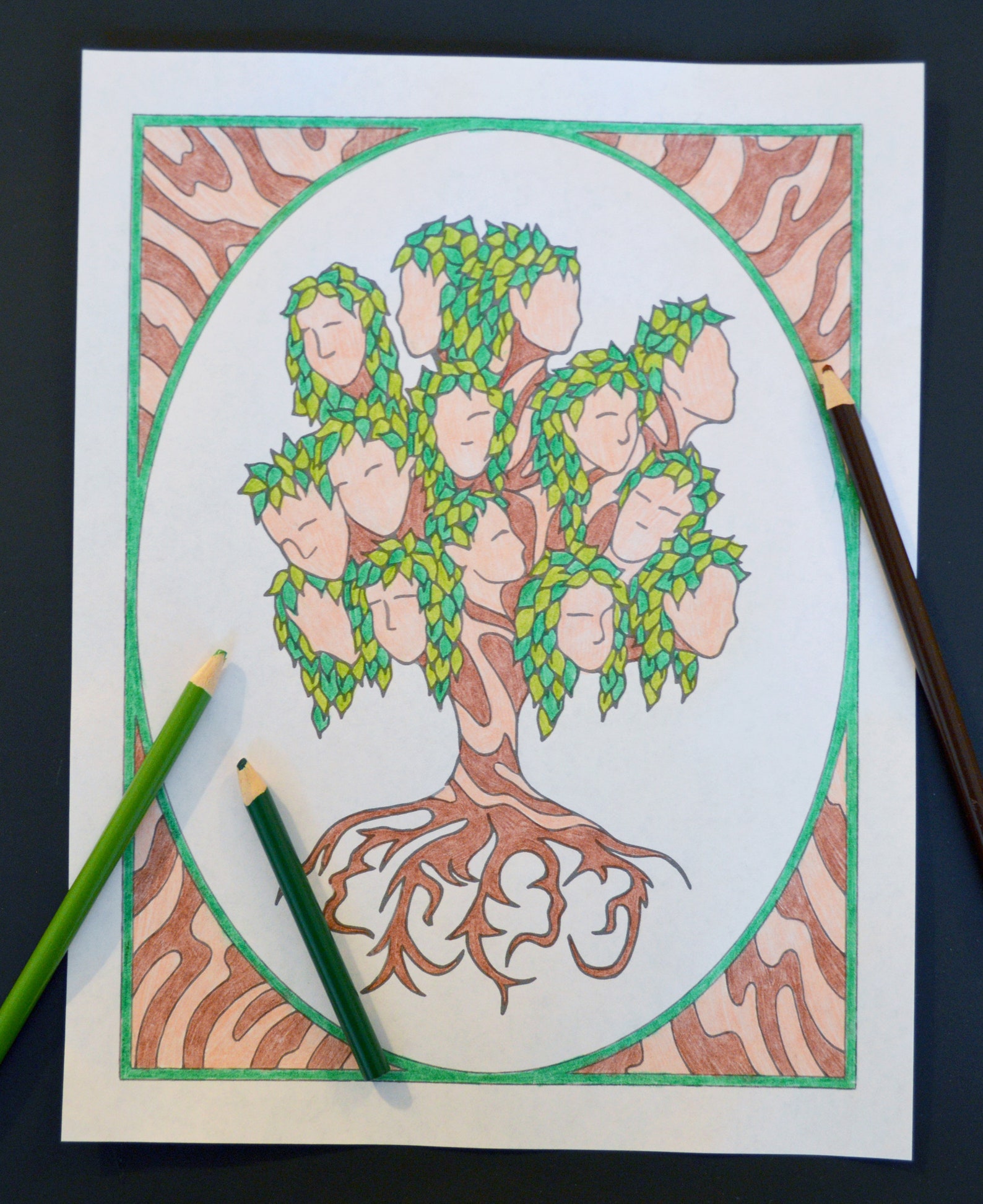 Family Tree LDS Coloring Page/colouring Page for Adults and Kids - Etsy