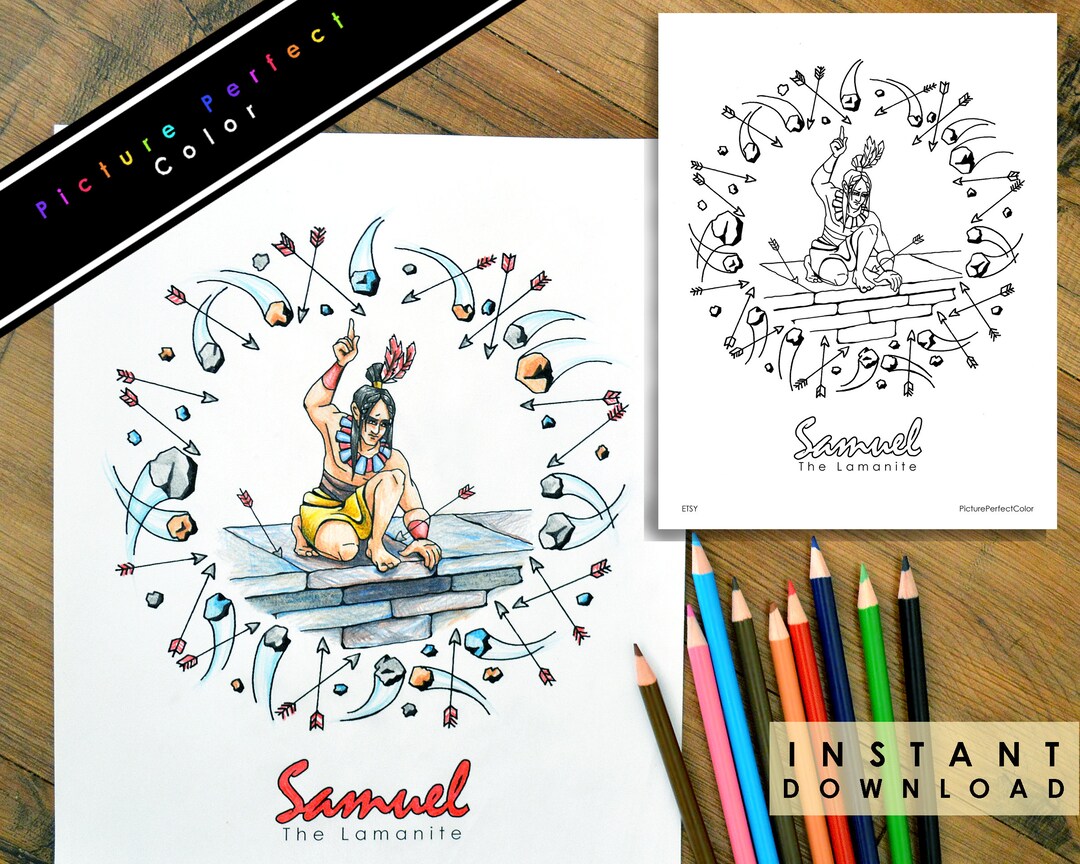 Samuel the Lamanite Prophet Coloring Page Colouring Activity Book of ...