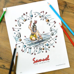 Samuel the Lamanite Prophet Coloring Page Colouring Activity Book of ...