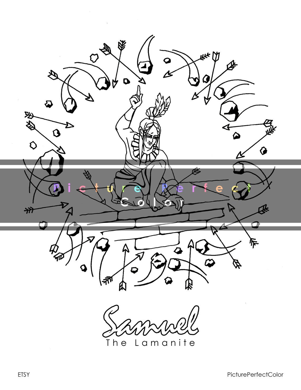 Samuel the Lamanite Prophet Coloring Page Colouring Activity Book of ...