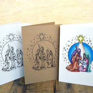 Printable DIY Christmas Card/ Birth of Jesus Christ/ Nativity/ Bible ...