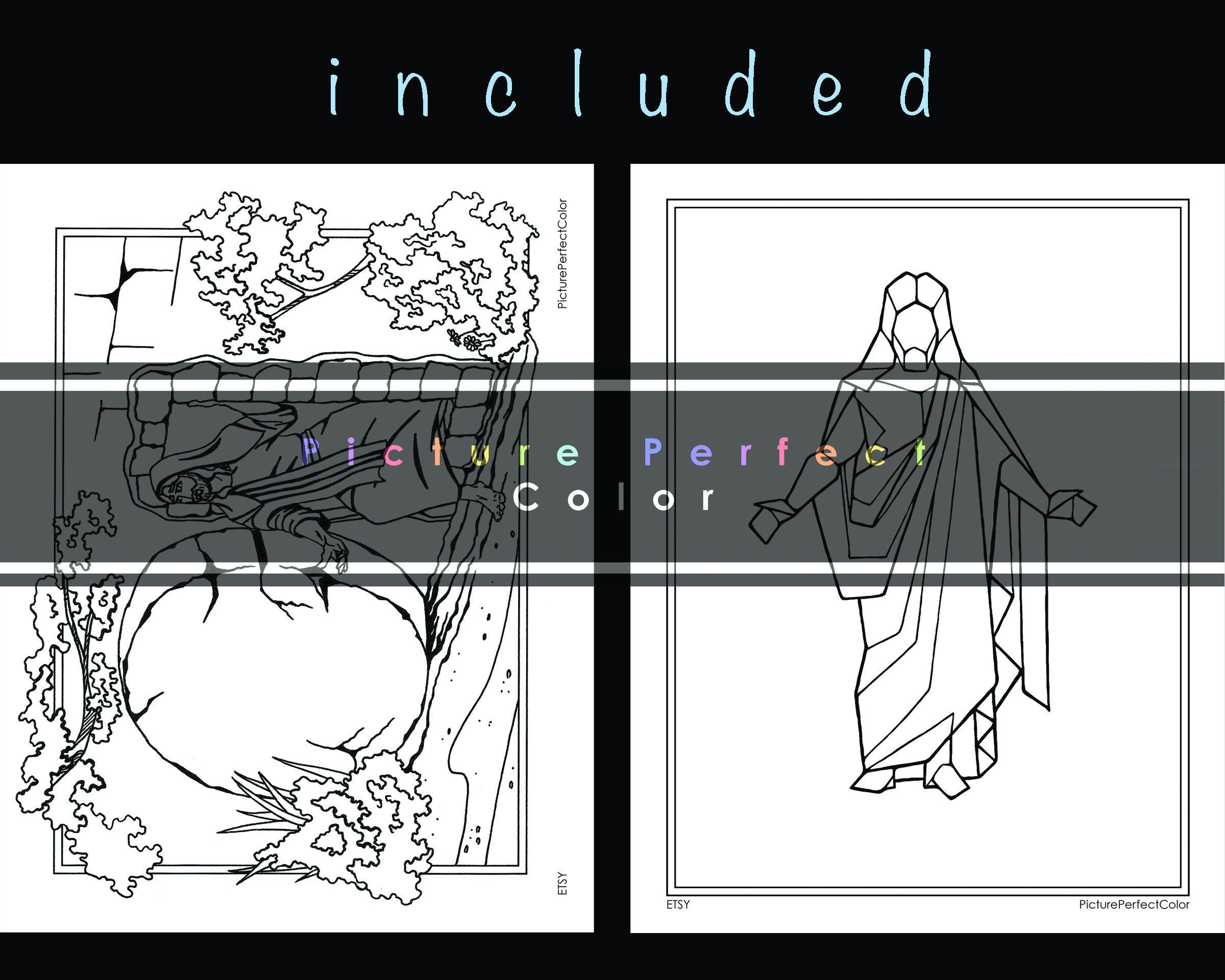 New Testament Coloring Pages Colouring Activity Bundle Jesus Etsy