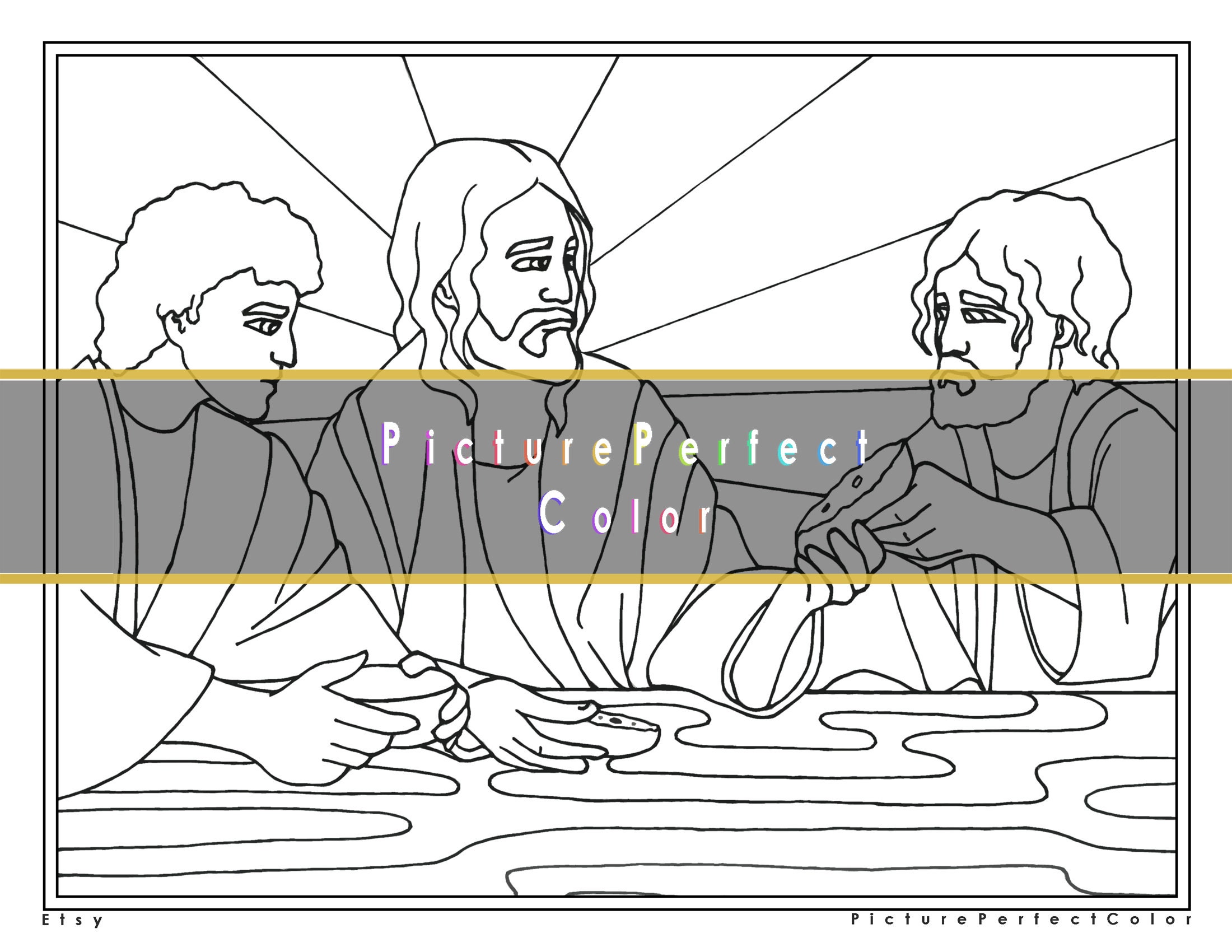 Last Supper Coloring Pages
