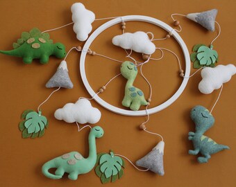 Dinosaur Baby Mobile Etsy