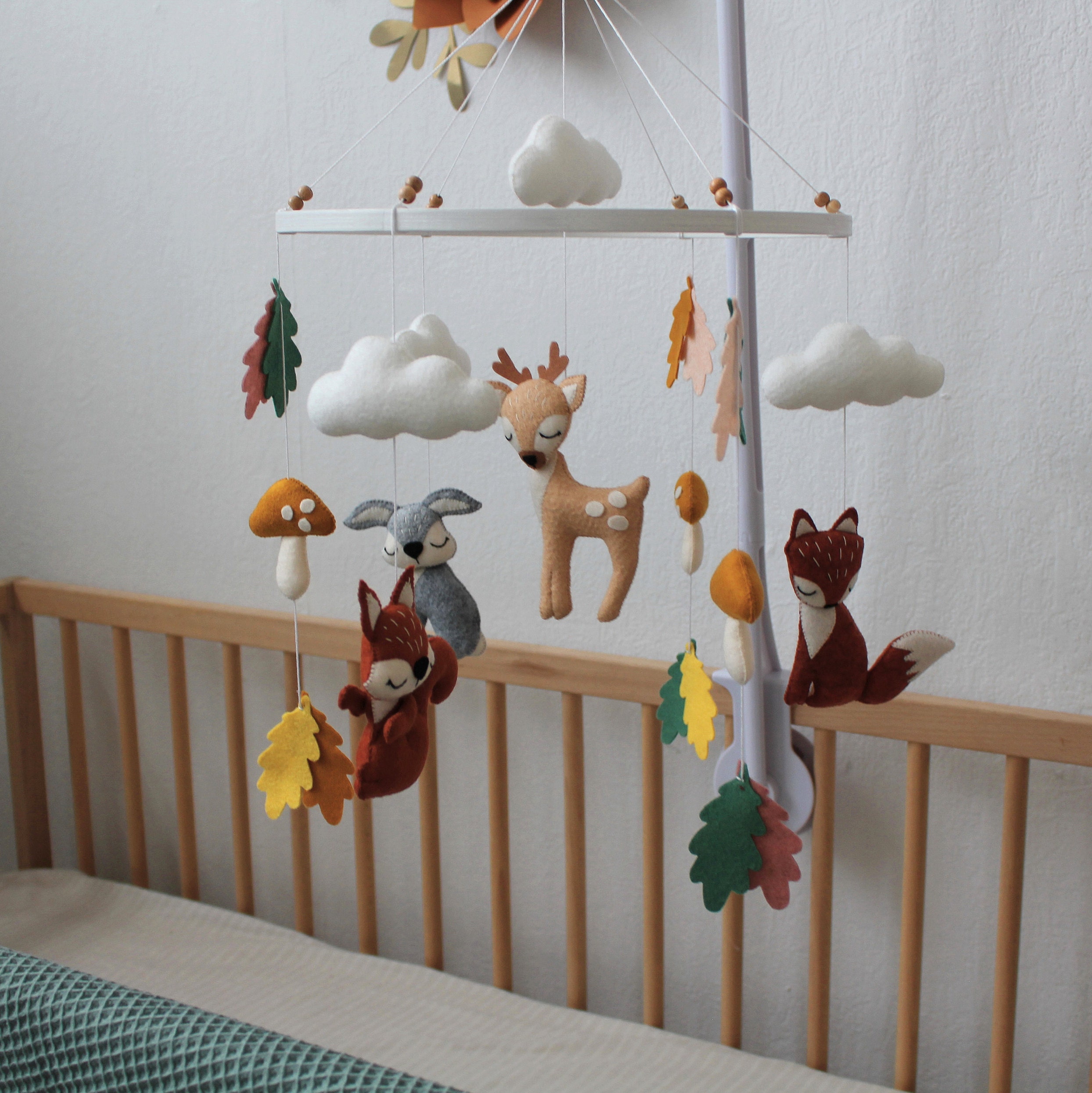 Big Baby Mobile Woodland Forest Mobile Crib Mobile Bebe