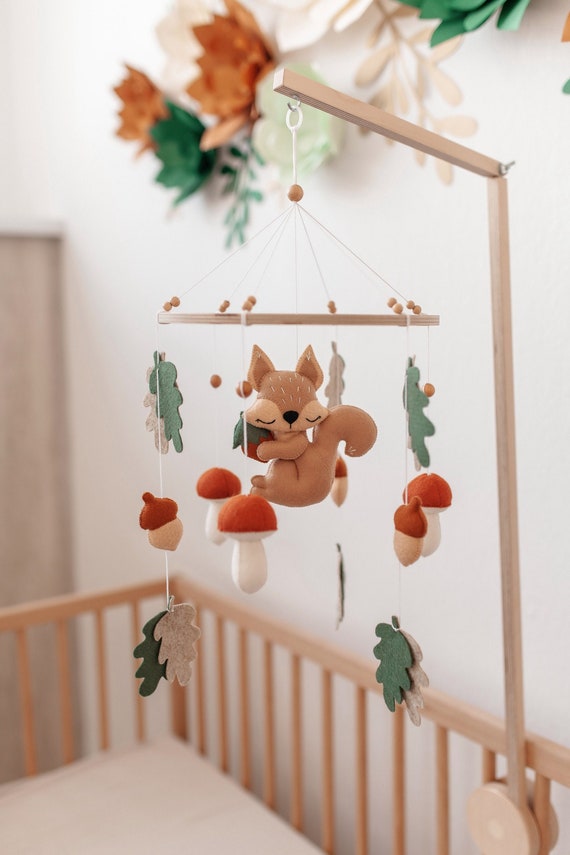woodland crib mobile