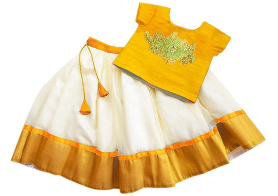 Pattu lehenga for babies sale