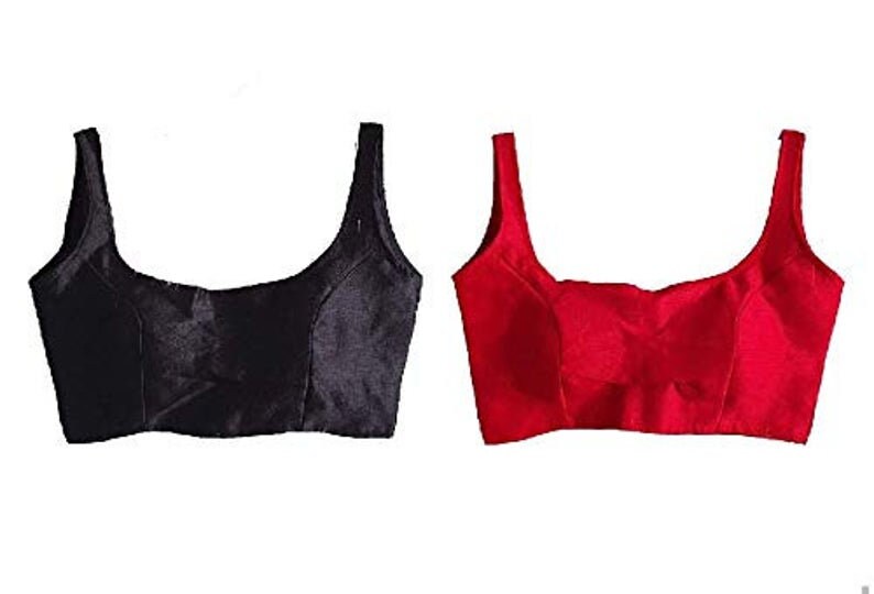 Buy Combo of 2 Black & Red Saree Sleeveless Blouse Wedding Blouse Online in India - Etsy Buy Combo of 2 Black & Red Saree Sleeveless Blouse Wedding Blouse Online in India - Etsy