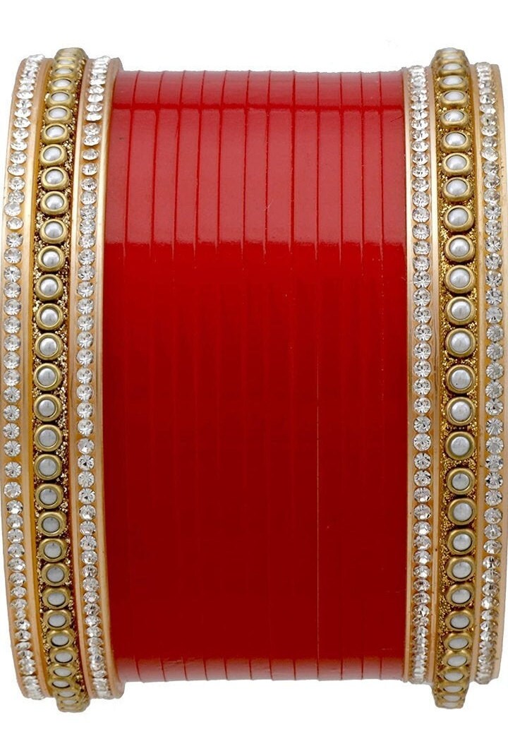 white and red chura