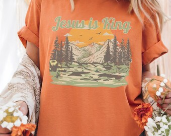 Jesus Is King Shirt Christian Clothes Christianshirt Jesus Is King Christian Merch Ministry Shirt Jesus Clothes Christ Is King King Jesus