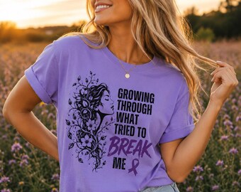 Fibromyalgia Epilepsy Awareness Lupus Dementia Domestic Violence Pancreatic Cancer Shirt WomensShirts WomensClothing ComfortColors