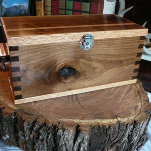 Victoria Walnut Keepsake Box with Handles