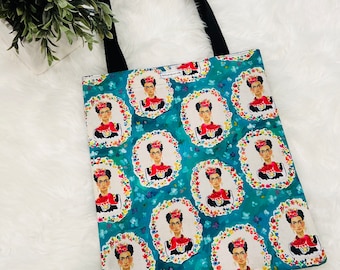 Frida tote bag/ tote handbag/ Artsy tote bag/ gift idea