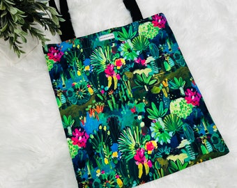 Artsy tote bag/ reusable bag/ handmade tote bag/ gift idea