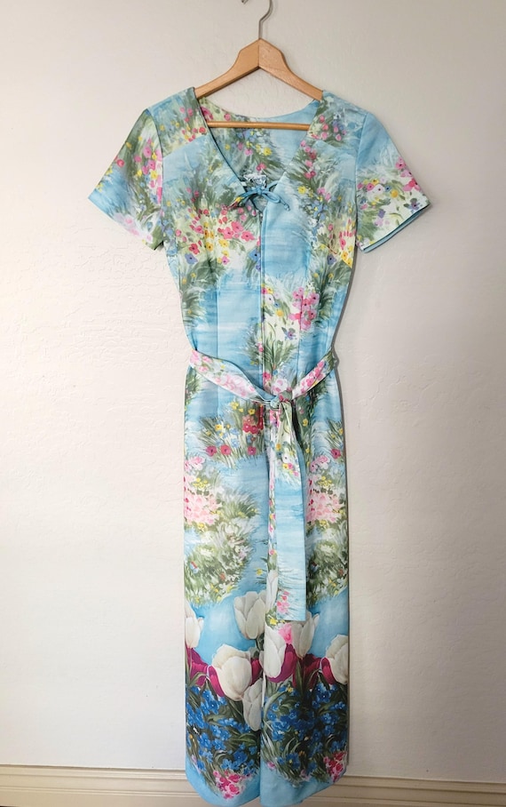 1970's Floral Jumpsuit - image 2