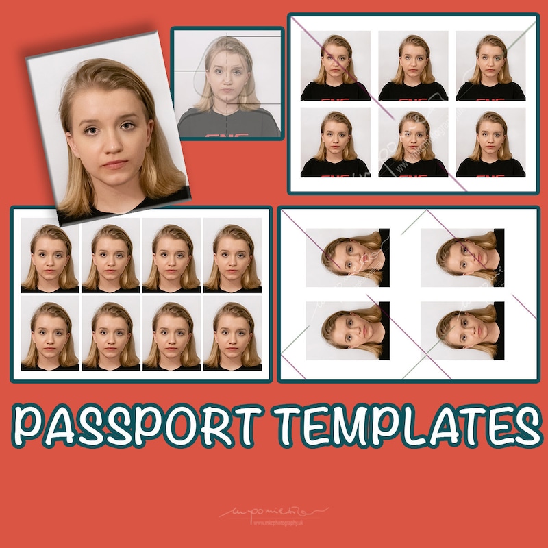 Wallet Size Picture Example Wallet Size Photo Templates - Etsy