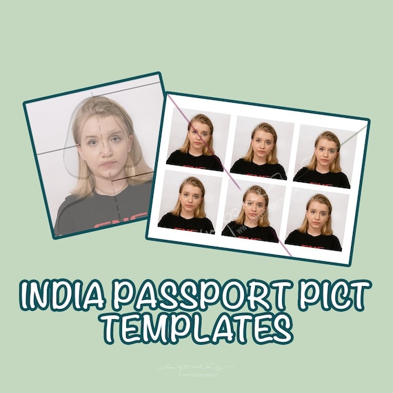INDIA PASSPORT Pictures TEMPLATES Easy and Printable True | Etsy