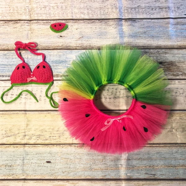 Pink Watermelon Tutu, Summer Tutu Outfit