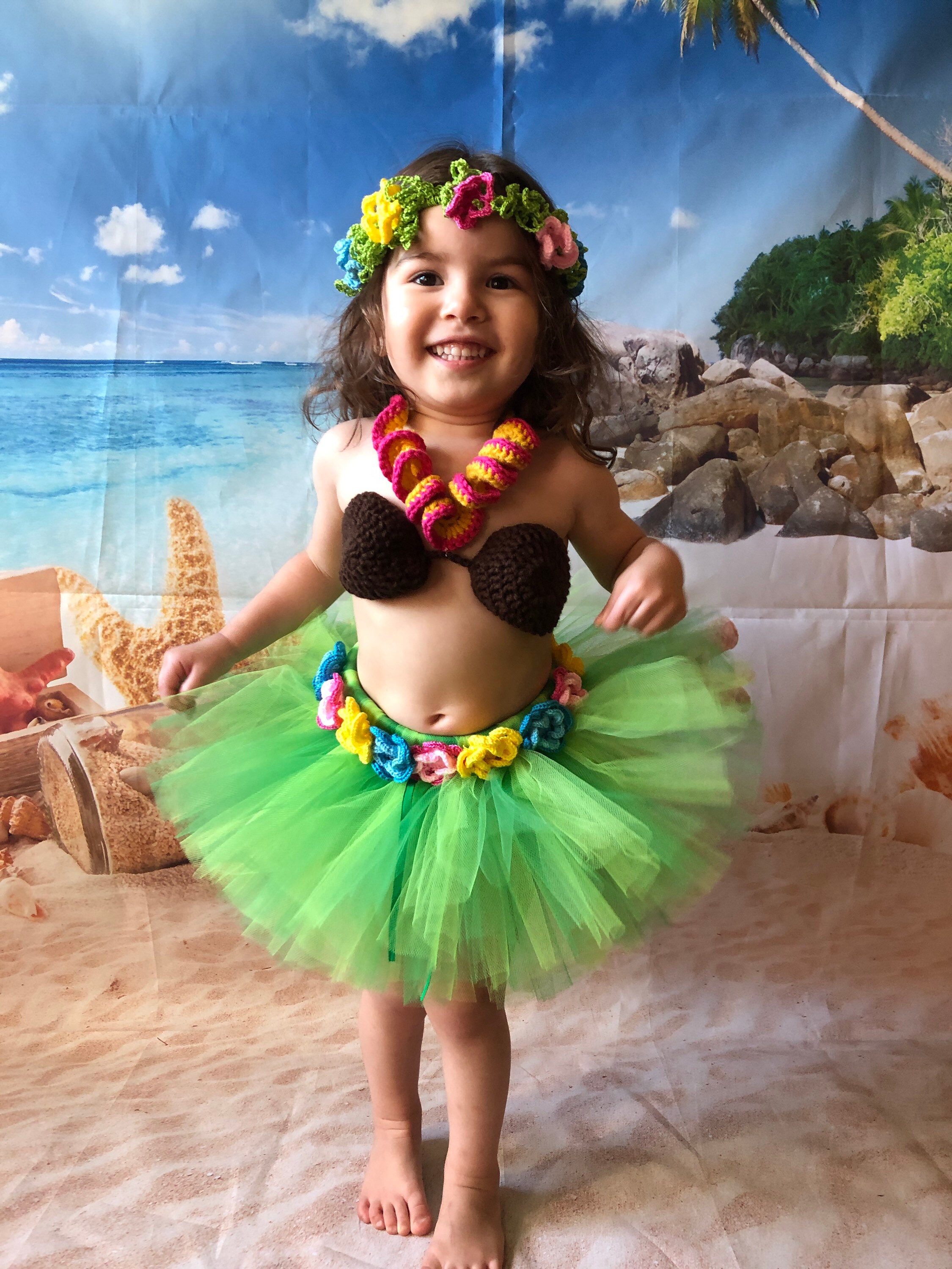 Little girl clearance luau outfit