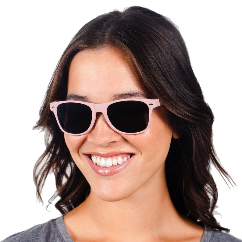 BioSunnies Plant Based Eco Friendly Sustainable Sunglasses for Men and Women with Polarized Lenses Pink