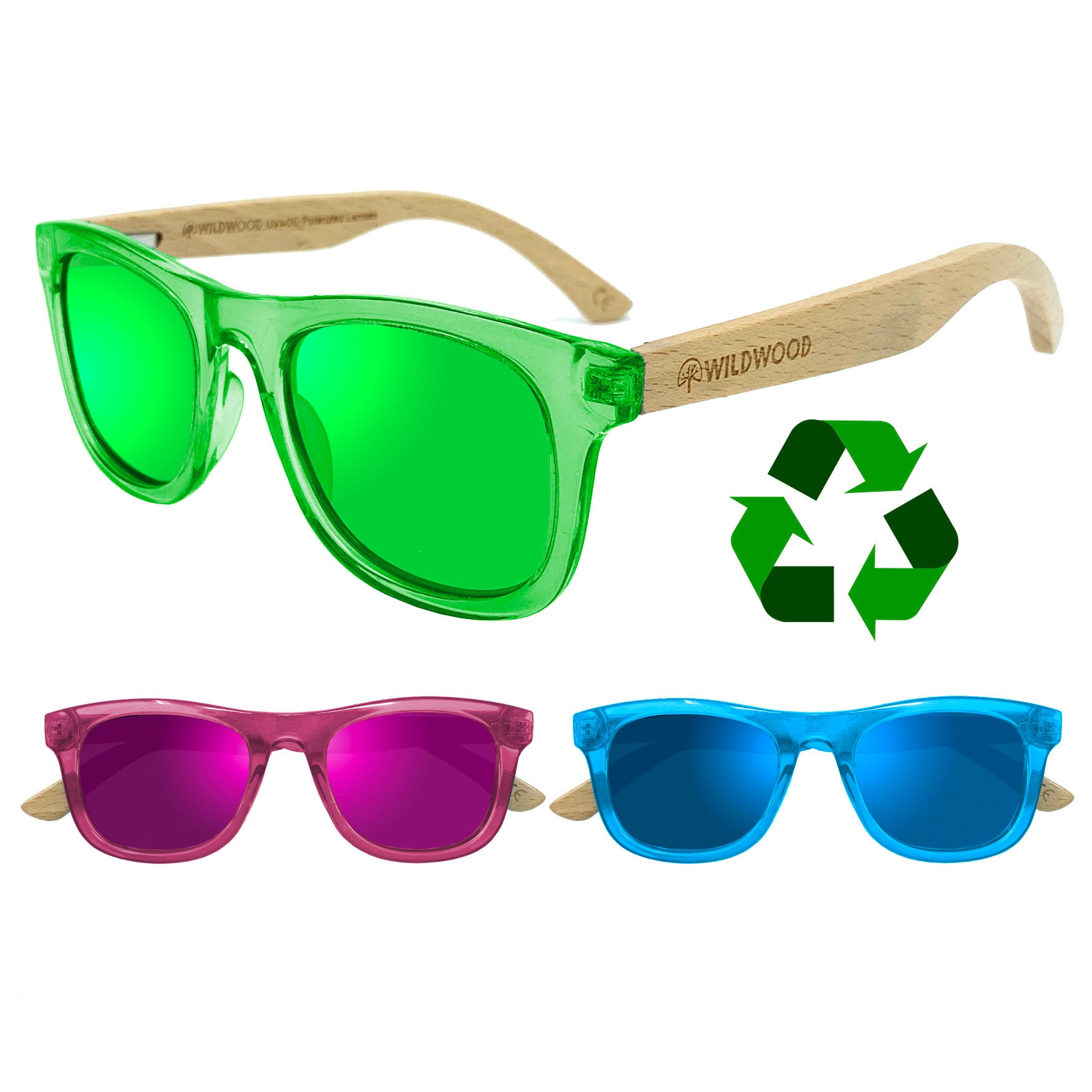 Kids Eco Friendly Sunglasses for Boys and Girls With Recycled Frames and  Beech Wood Arms 3 to 9 Years Kids Polarized Sunglasses -  Norway