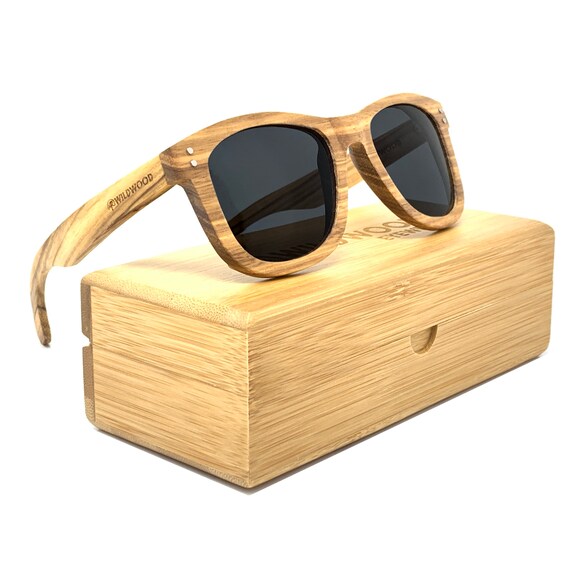 Men's Wooden Sunglasses | Natural Black Walnut Sunglasses | BARCUR