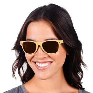 BioSunnies Plant Based Eco Friendly Sustainable Sunglasses for Men and Women with Polarized Lenses Yellow