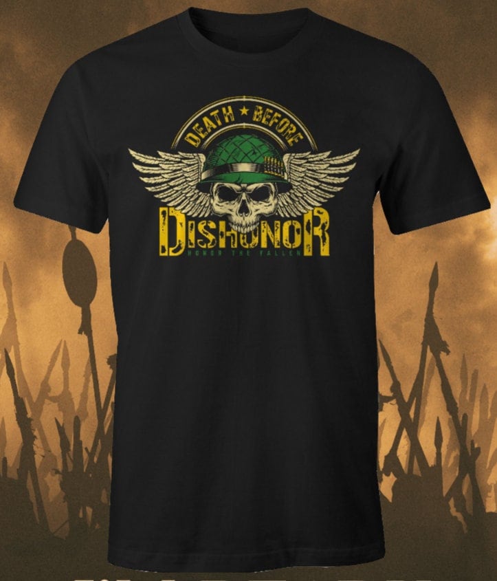 Death Before Dishonor T-shirt, Military Shirt, Unisex Tee, Honor the ...